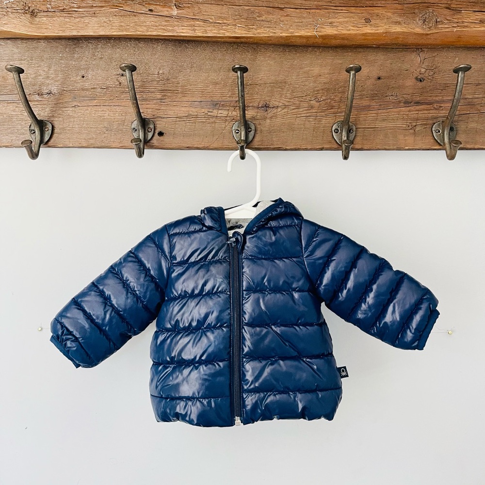Blue Puffer Jacket 3-6 Months